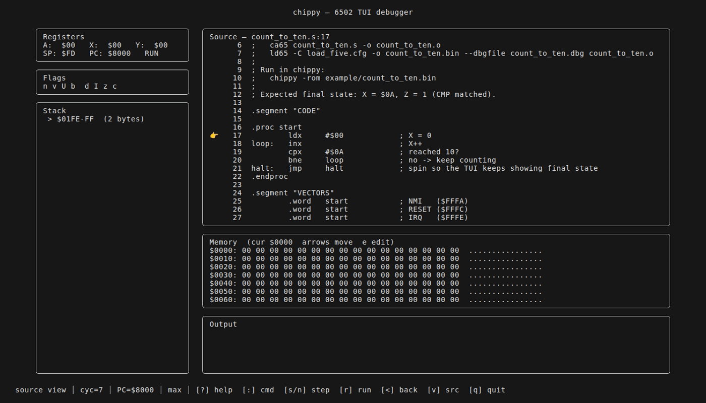 chippy TUI source-line scrolling